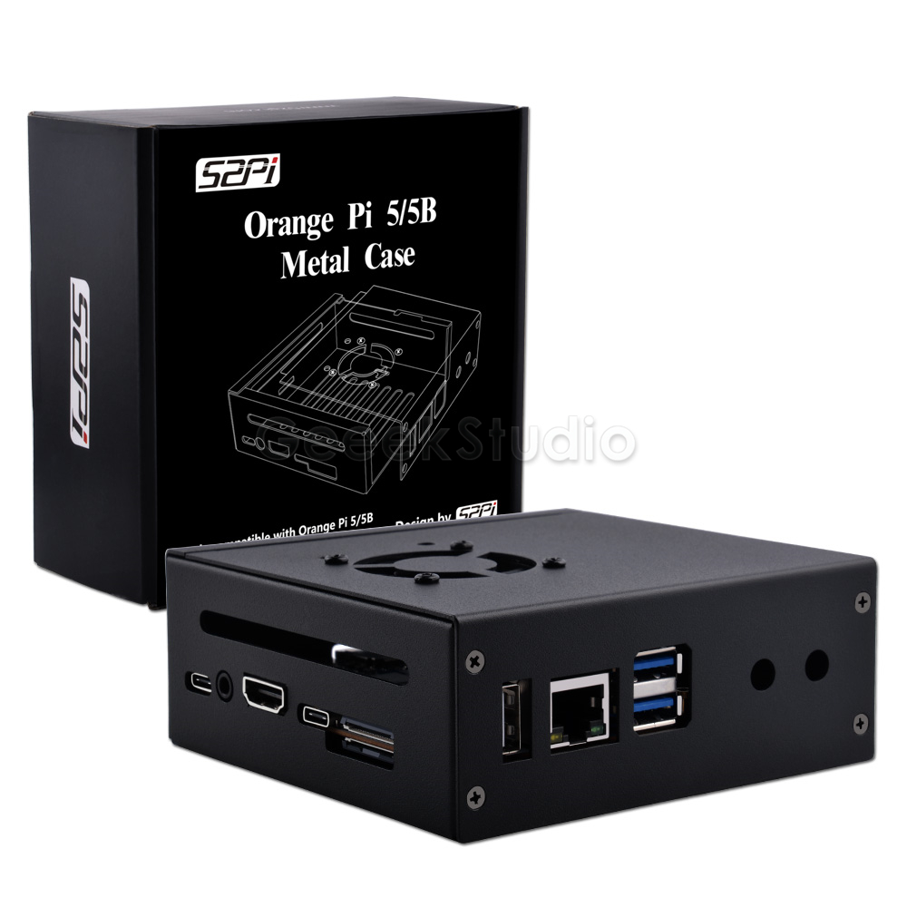 Pi Power Supply - Orange Pi 5/5B Metal Protective Case