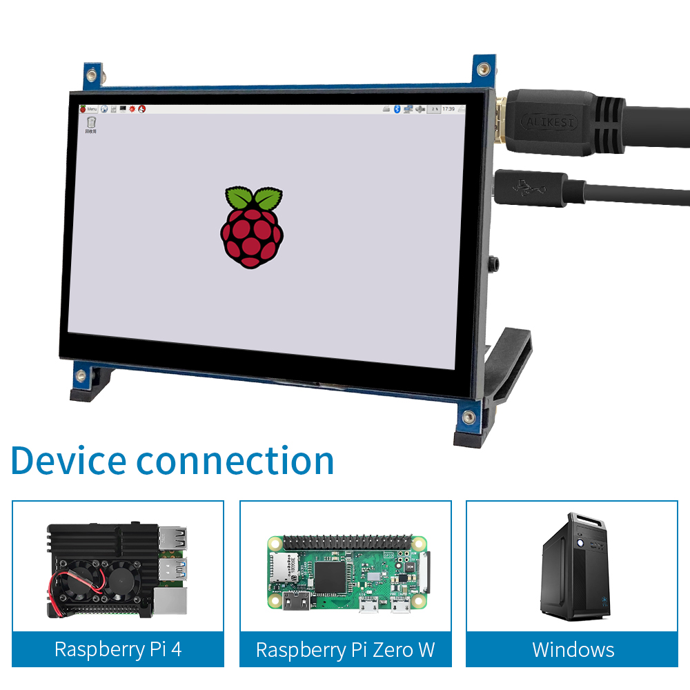 IPS 7Inch HDMI-compatible Moni - Raspberry Pi 4 recension och pris