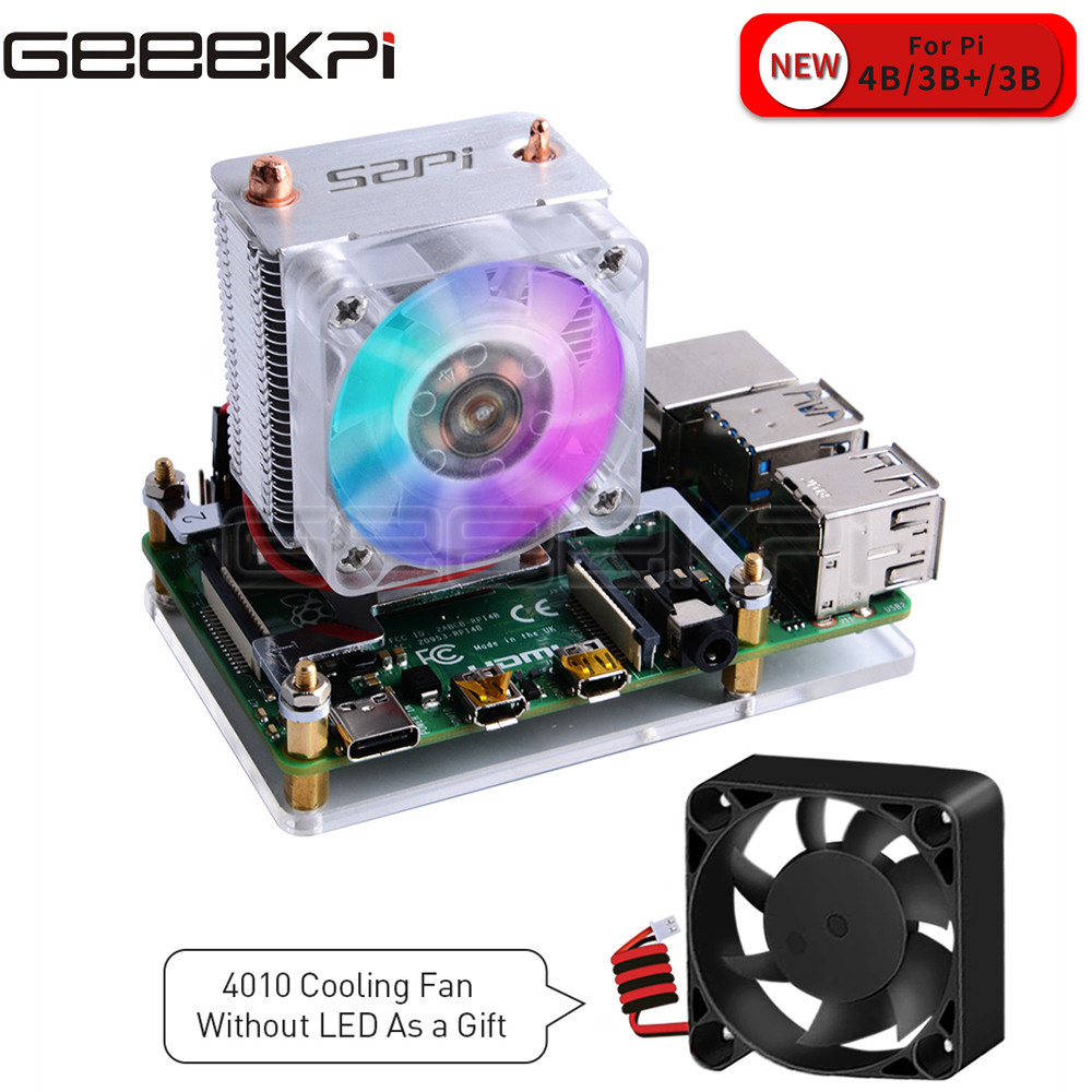 GeeekPi Clear Black Ice Tower  - Pi Cooler recension och pris