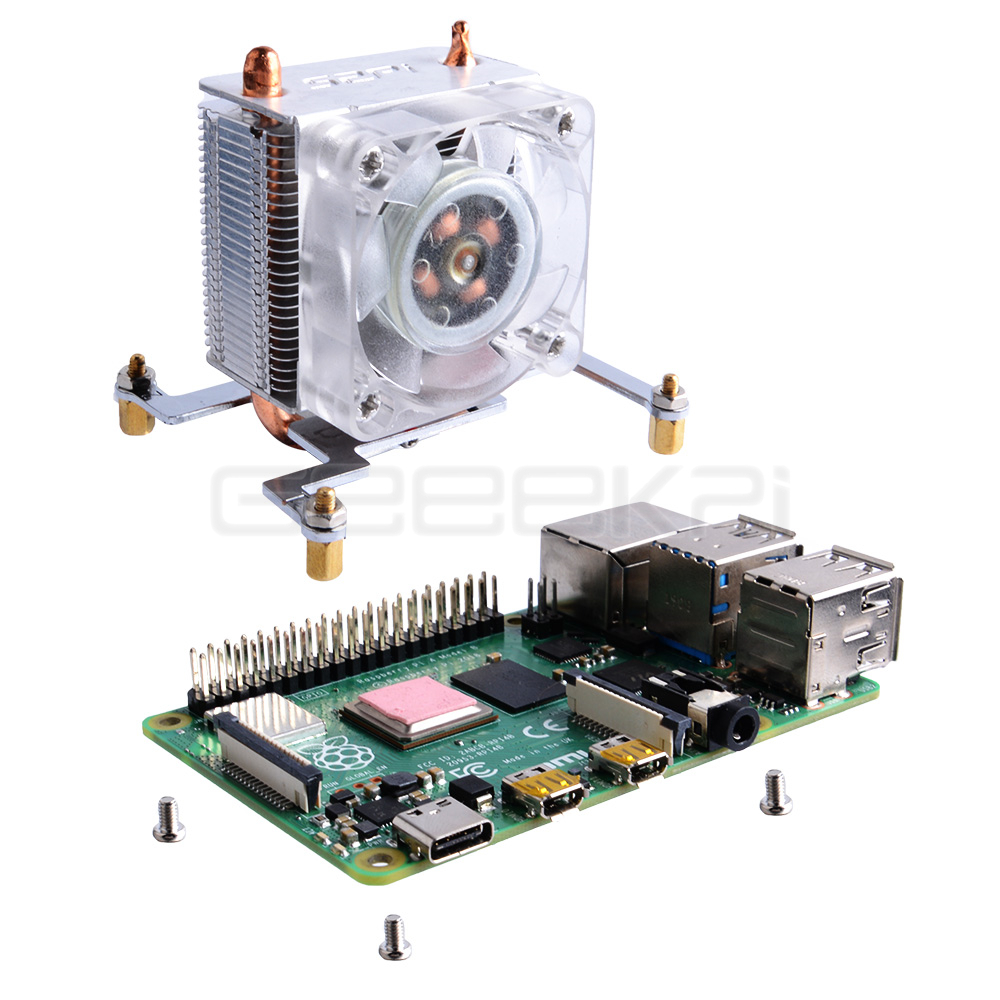 GeeekPi Clear Black Ice Tower  - Pi Cooler recension och pris