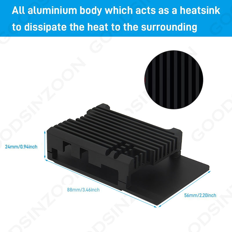 Raspberry Pi 5 Aluminum Armor  - Pi Cooler recension och pris