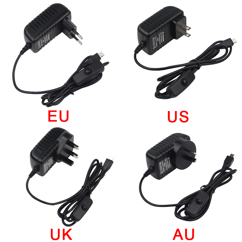 5V 3A Raspberry Pi 3 Model B+  - Pi Power Supply recension och pris