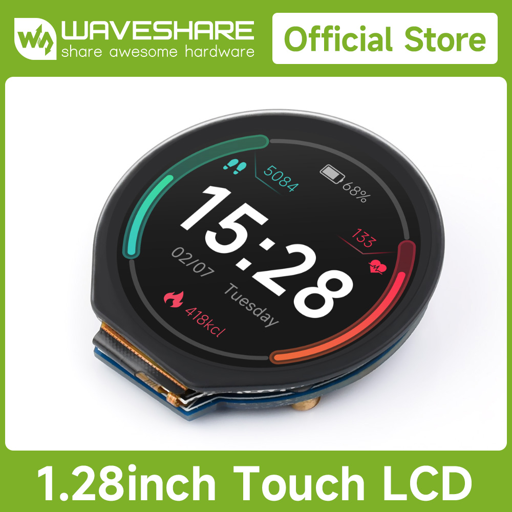 Waveshare 1.28inch Round LCD D - Pi Display recension och pris