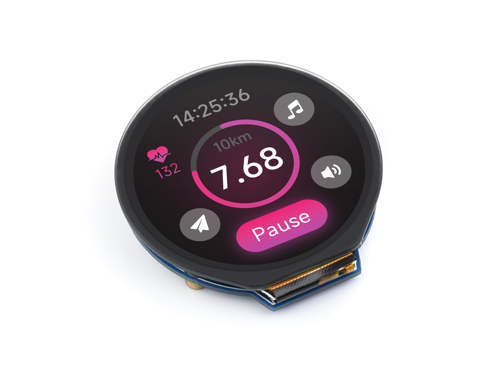 Waveshare 1.28inch Round LCD D - Pi Display recension och pris