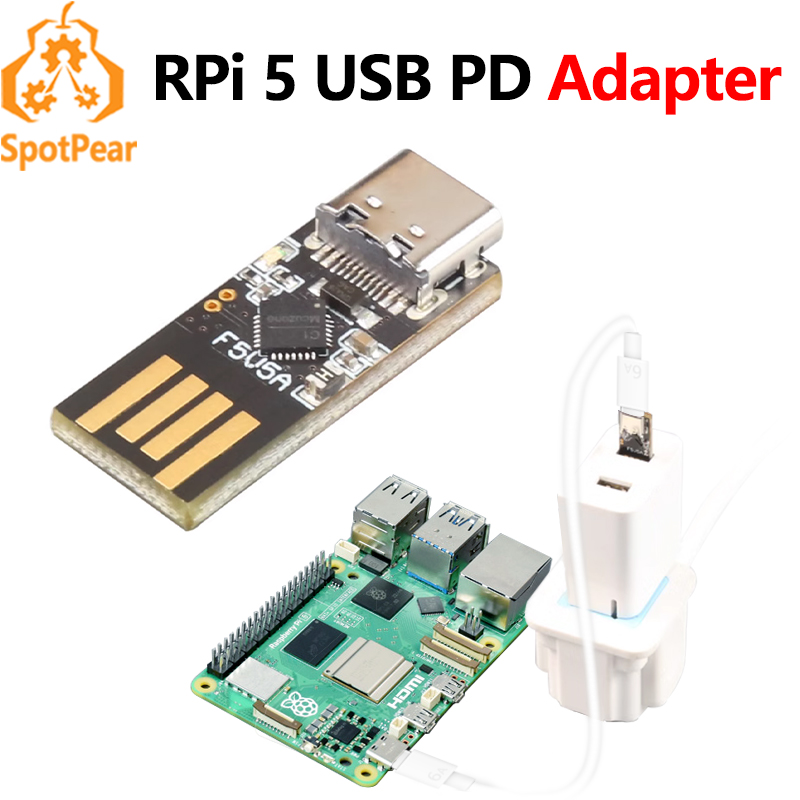 Raspberry Pi 5 USB A C Mini PD - Pi Power Supply recension och pris
