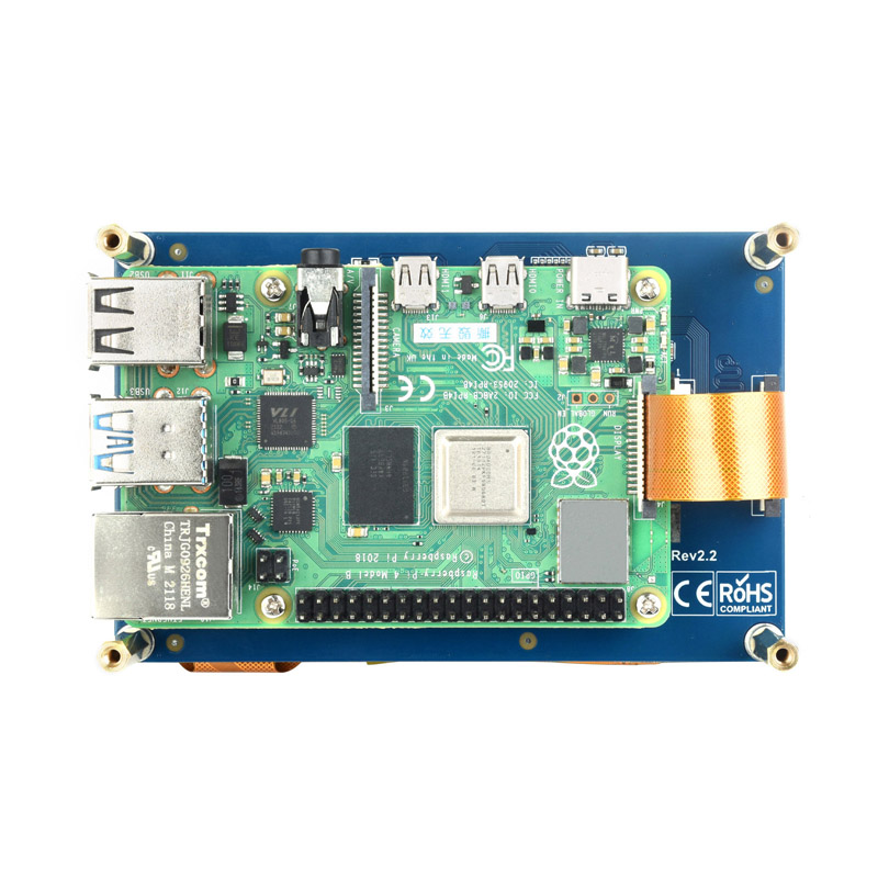 Raspberry Pi 4.3inch DSI Displ - Pi 5 Case recension och pris