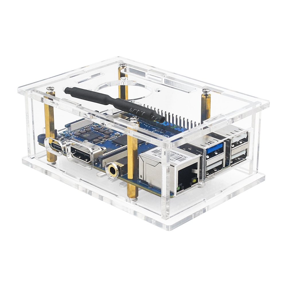 B27B Cooling Fan& Acrylic Prot - Pi 4 Case recension och pris