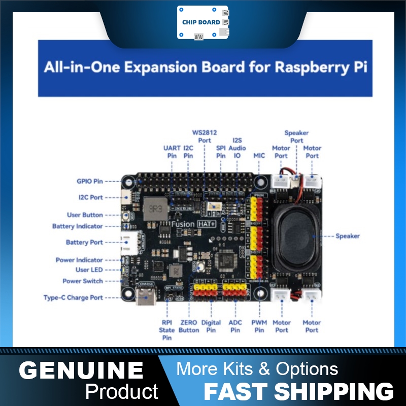 SunFounder Fusion HAT+: Raspbe - Raspberry Pi 5 recension och pris