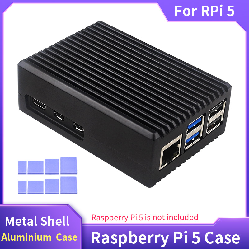 Raspberry Pi 5 Metal Shell Alu - Pi Cooler recension och pris