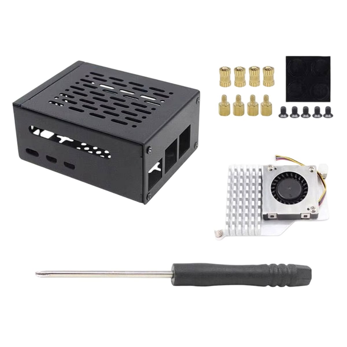 HGHO Metal Case with Cooling F - Pi 5 Case recension och pris