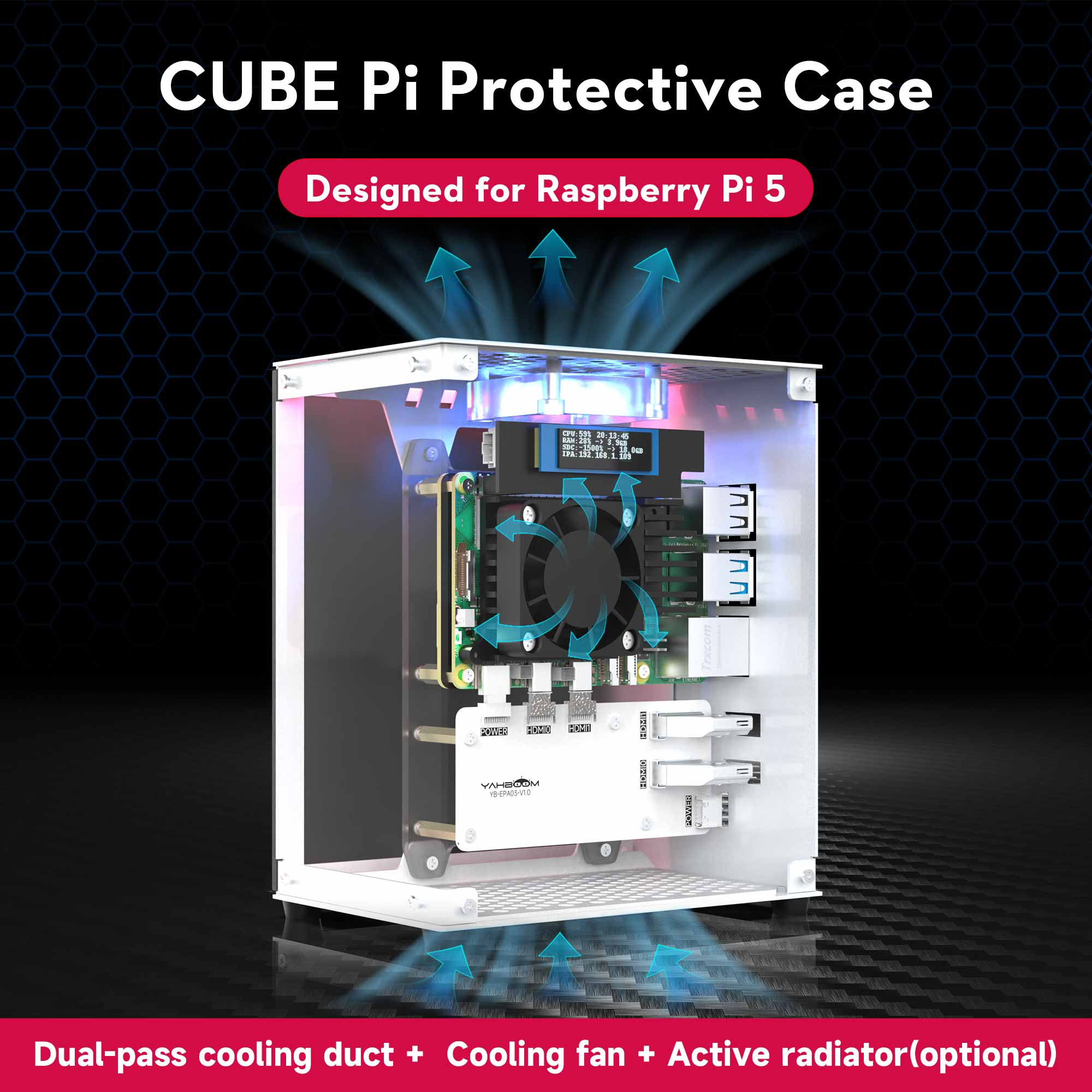Raspberry Pi 5 Case Protective - Pi 5 Case recension och pris
