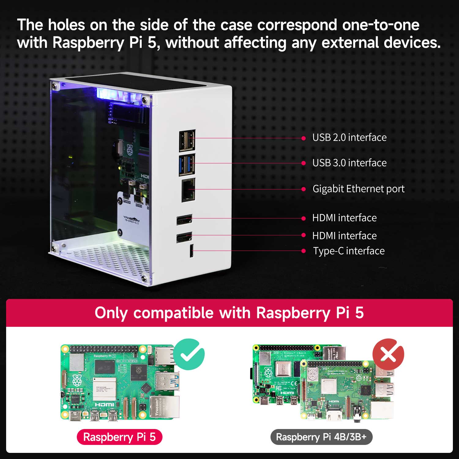 Raspberry Pi 5 Case Protective - Pi 5 Case recension och pris