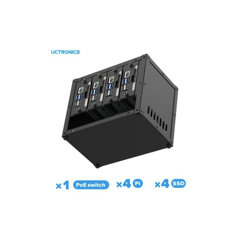 UCTRONICS Raspberry Pi Cluster - Pi 4 Case recension och pris