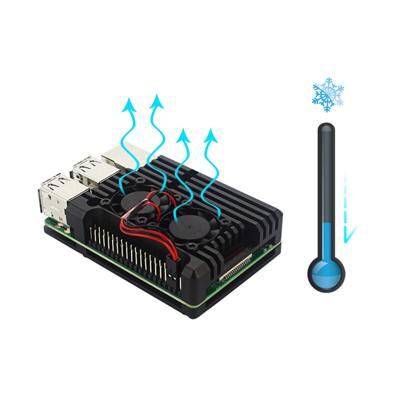 Raspberry Pi 3B+ 3B Aluminum C - Pi Cooler recension och pris