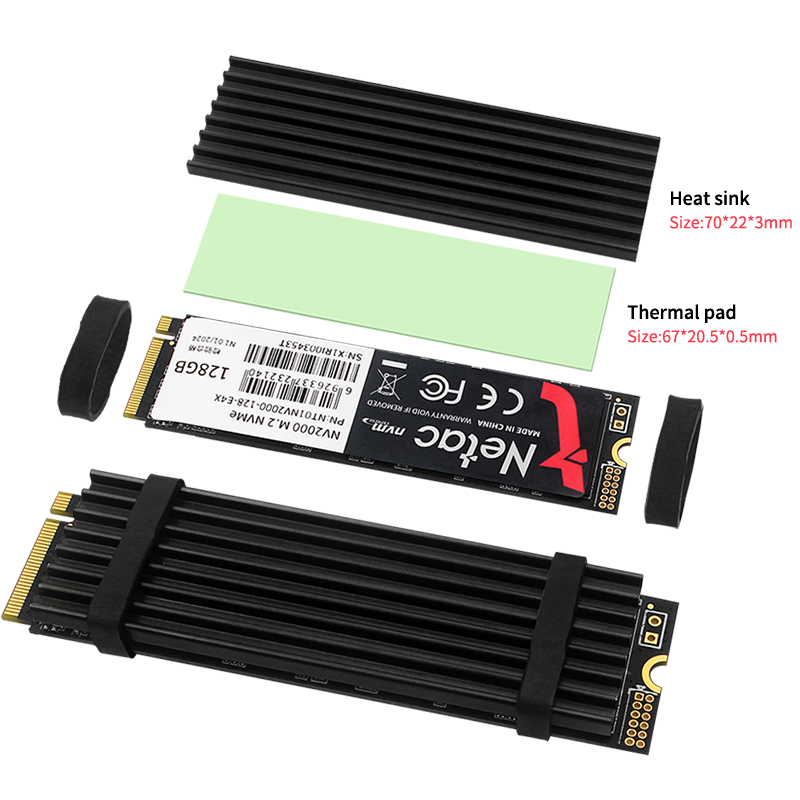 M.2 SSD Heatsink Aluminum Radi - Pi Cooler recension och pris